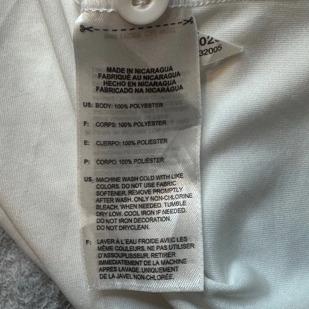 Adidas Jersey Mens XL White Climalite Baseball Henley Short Sleeve Logo Athletic